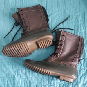 Olive Rubber Duck Boots by Madden Girl